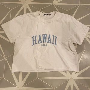 Hawaii cropped brandy Melville shirt